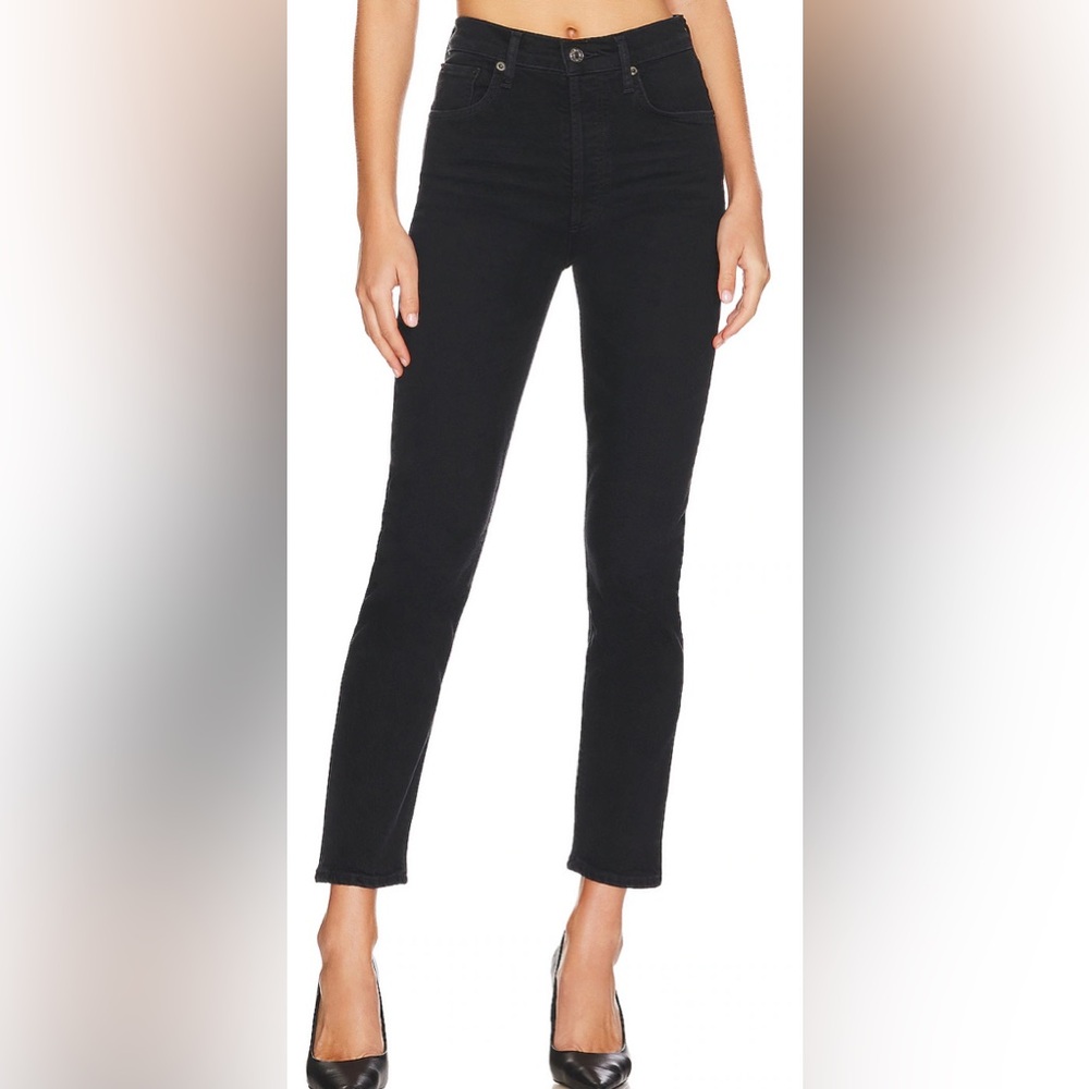 AGOLDE Riley Long High Rise Straight Jean, Compilation, sz 24